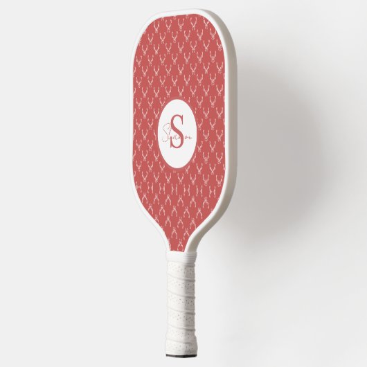 Elegante Antler Monogram Pickleball Paddle (Links)