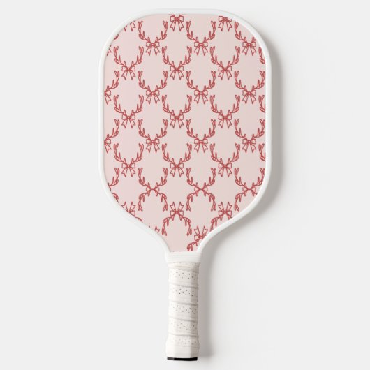 Elegante Antler Monogram Pickleball Paddle (Rückseite)
