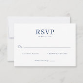 Elegante Antwortkarten Gestaltung RSVP Karte (Vorderseite)