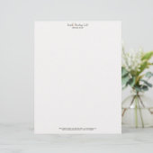 Elegante Anwältin am Law Simple White Letterhead Briefkopf (Stehend Vorderseite)