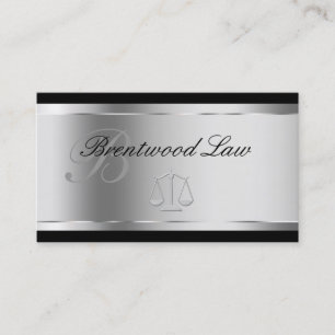 Elegante Anwalts-Monogramm Visitenkarten Visitenkarte