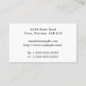 Elegante Anwaltskanzlei Visitenkarte (Rückseite)