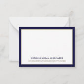 Elegante Anwaltskarte Mitteilungskarte (Vorderseite)