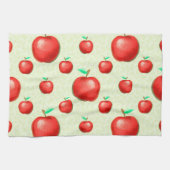 Elegante Äpfel Muster Honeycomb Hintergrund | Geschirrtuch (Horizontal)