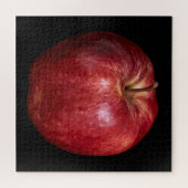 Elegante Apfelsammlung auf Schwarz Puzzle (Horizontal)