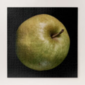 Elegante Apfelsammlung auf Schwarz Puzzle (Horizontal)