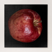 Elegante Apfelsammlung auf Schwarz Puzzle (Horizontal)