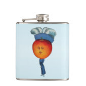 Elegante Apple-Hauptdame Feather Hat Flachmann (Vorderseite)