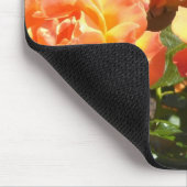 Elegante Apricot-Rose Mousepad (Ecke)