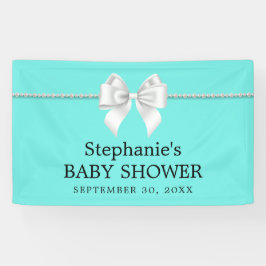 Elegante Aqua Aquamarin Tiffany Themendusche Banner