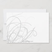 elegante aqua Corporate Party Einladung (Rückseite)