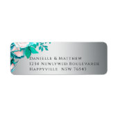 Elegante Aqua-Rose auf Silberhochzeit (Vorne)