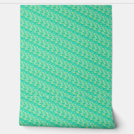 Elegante Aquamarin-Aquarell-Blütenblatt Tapete