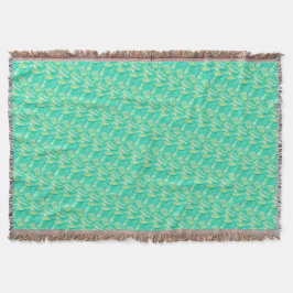 Elegante Aquamarin-Aquarell-Blütenblüte Decke