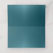 Elegante Aquamarin Blue Platzkarte oder Escort Car (Innenseite Aufgefaltet)