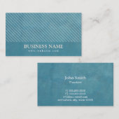 Elegante Aquamarin Blue Translator Business Card Visitenkarte (Vorne/Hinten)