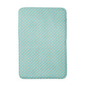 Elegante Aquamarine Badematte mit Perlen (Vorderseite Vertikal)