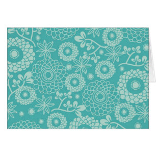 Elegante Aquamarine Flora