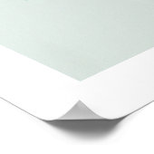 Elegante Aquamarine Frau Art Poster (Ecke)