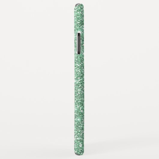 Elegante Aquamarine Grüne Imitat Glamour Glitzer Case-Mate iPhone Hülle (Hinten/Rechts)