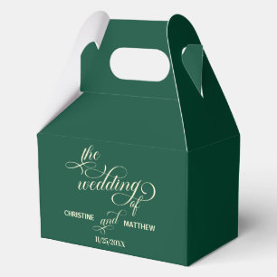 Elegante Aquamarine Hochzeit Geschenkschachtel