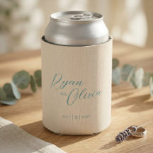 Elegante Aquamarine Hochzeit in Beige individuell