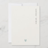 Elegante Aquamarine Hochzeit unter Wasser Dankeskarte (Rückseite)