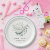 Elegante Aquamarine Hochzeit unter Wasser Pappteller (Party)