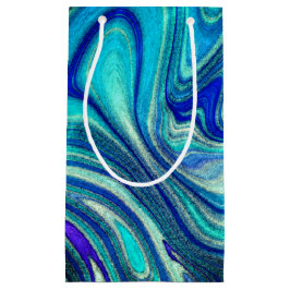 Elegante Aquamarine Paua Rainbow Muschel Inspirier Kleine Geschenktüte