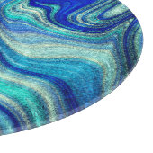 Elegante Aquamarine Paua Rainbow Muschel Inspirier Schneidebrett (Ecke)