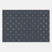 Elegante Aquamarine und weiße Schneeflocken Geschenkpapier Set (Vorderseite)