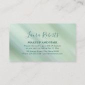 Elegante Aquamarine Wasserfarbe Rabattkarte (Rückseite)