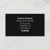 Elegante Aquarell-Blume kaufen Visitenkarte (Rückseite)