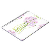 Elegante Aquarell-Blume Notizblock (Linke Seite)