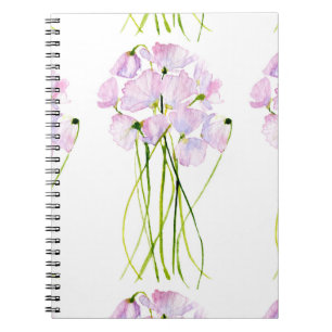 Elegante Aquarell-Blume Notizblock