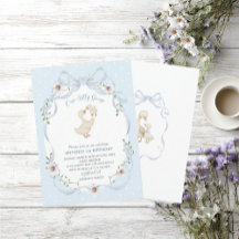 Elegante Aquarell-Eins 1. Geburtstag alberner Gans