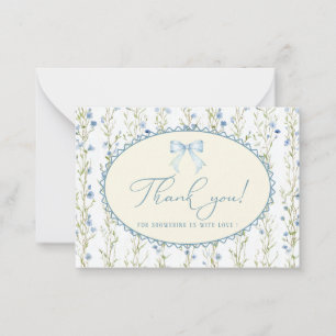 Elegante Aquarell-Frühlingswildblumen-Notizkarte Mitteilungskarte