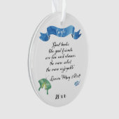 Elegante Aquarell-gute Buch-gute Freunde Ornament (Vorderseite)