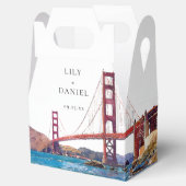 Elegante Aquarell-Hochzeit in San Francisco Geschenkschachtel (Geöffnet)