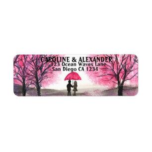 Elegante Aquarell-Kirschblüten-Hochzeitseinladungs