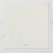 Elegante Aquarell-Korallenrote Blumenhochzeit Programm (Rückseite)