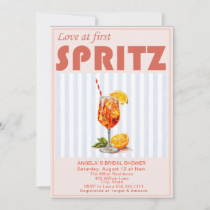 Elegante Aquarell-Liebe auf den ersten Spritzer Br Einladung