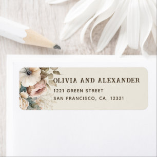 Elegante Aquarell-Soft-Garten-Blumen-Boho-Hochzeit
