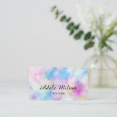 Elegante Aquarell Visitenkarte (Stehend Vorderseite)
