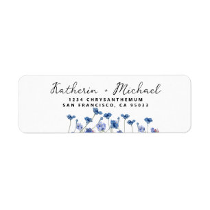 Elegante Aquarell-Wildblumen-Wiese Hochzeit