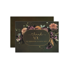 Elegante Aquarellbänder Floral Baby Dusche Mitteilungskarte