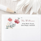 Elegante Aquarellbilder, moderne Wildblumen (Insitu)