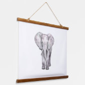 Elegante Aquarellbilder Wandteppich Mit Holzrahmen (Gewinkelt)