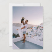 elegante Aquarellblende Einladung (Rückseite)