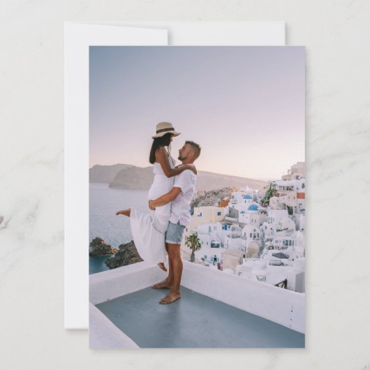 elegante Aquarellblende Einladung (Rückseite)